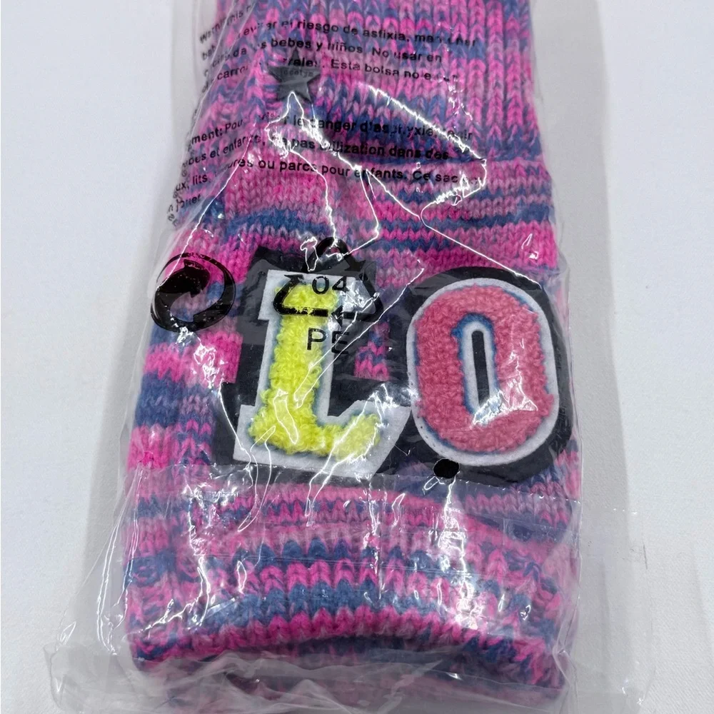 Jocelyn Multi Knit LOVE Fingerless Gloves